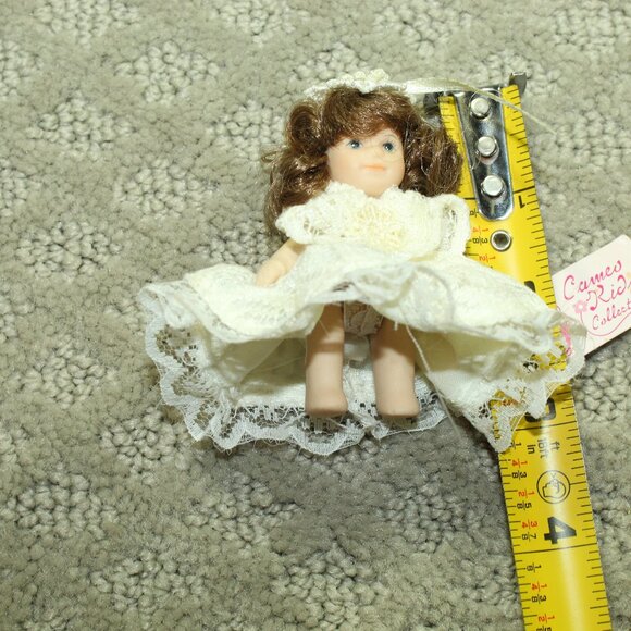 Vtg Cameo Kids Collection Miniature 2.75" Articulated Ceramic "Sydney" Doll - Picture 6 of 7
